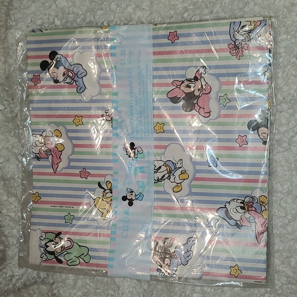 Disney Party Supplies Vintage Disney Babies Gift Wrap Poshmark